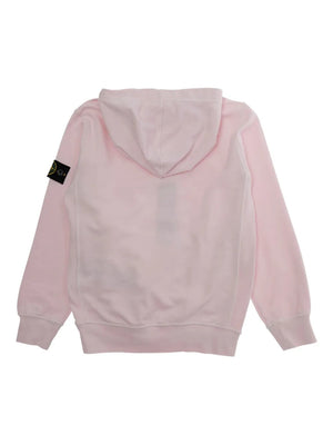 Felpa bambino Stone Island rosa in cotone | ViaMonte Shop