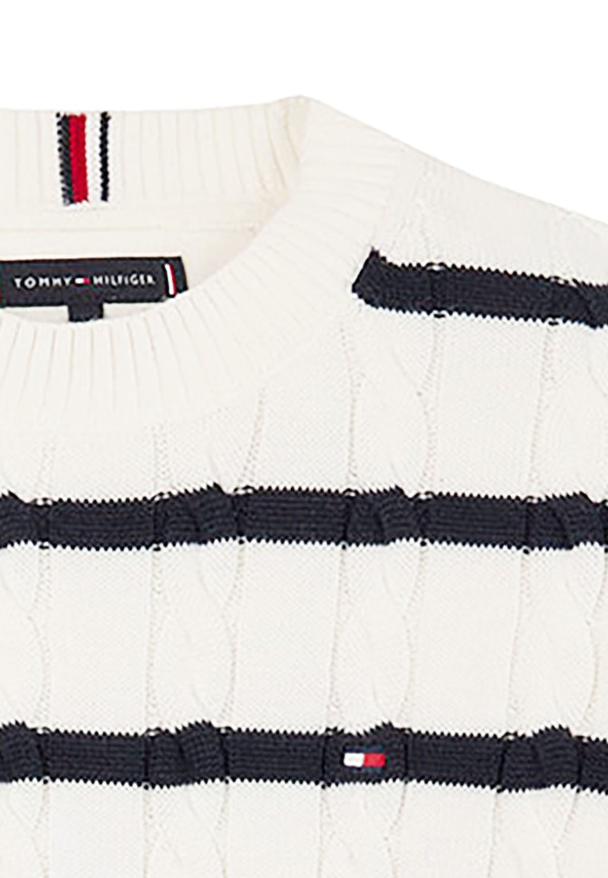 Maglia bambino Tommy Hilfiger bianca in cotone | ViaMonte Shop