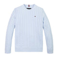 Maglia bambinoTommy Hilfiger celeste in cotone | ViaMonte Shop