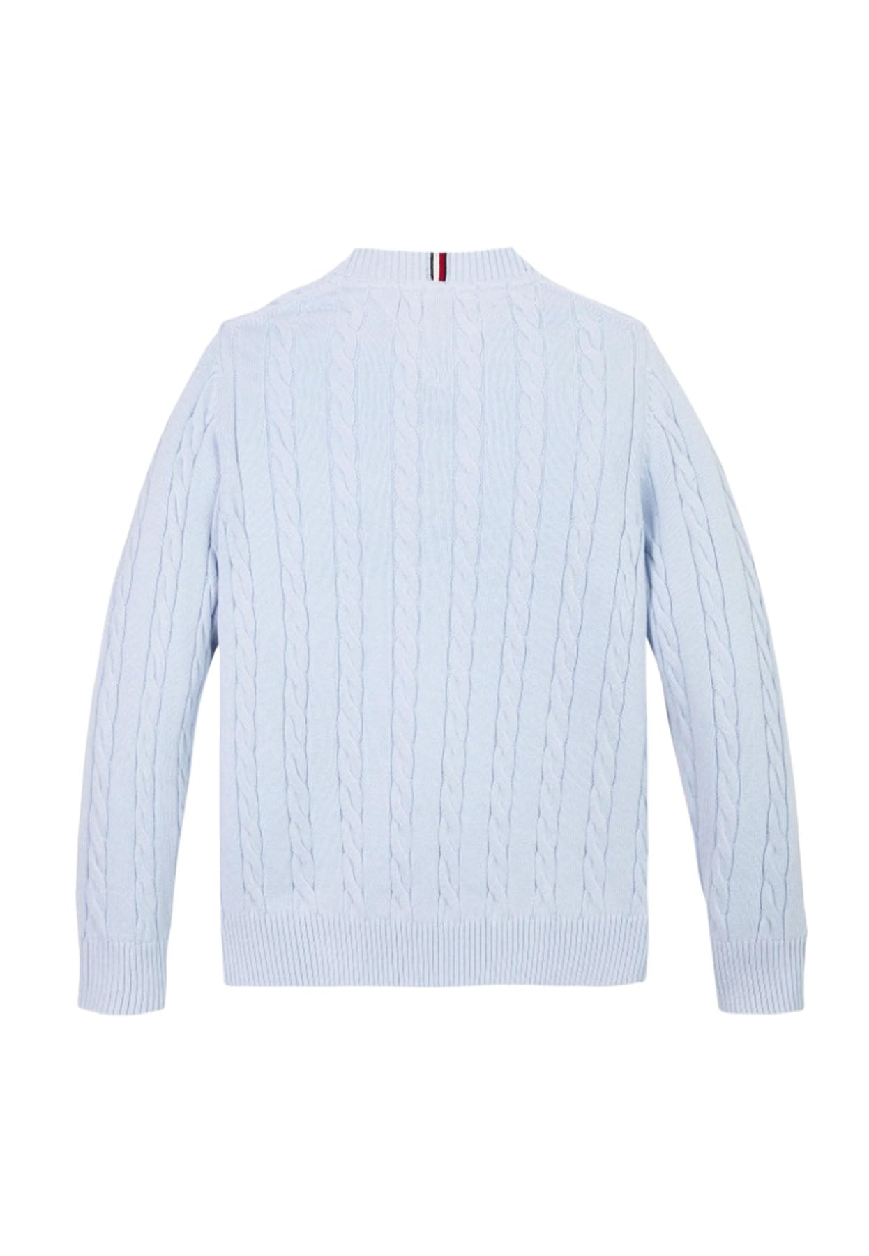 Maglia bambinoTommy Hilfiger celeste in cotone | ViaMonte Shop
