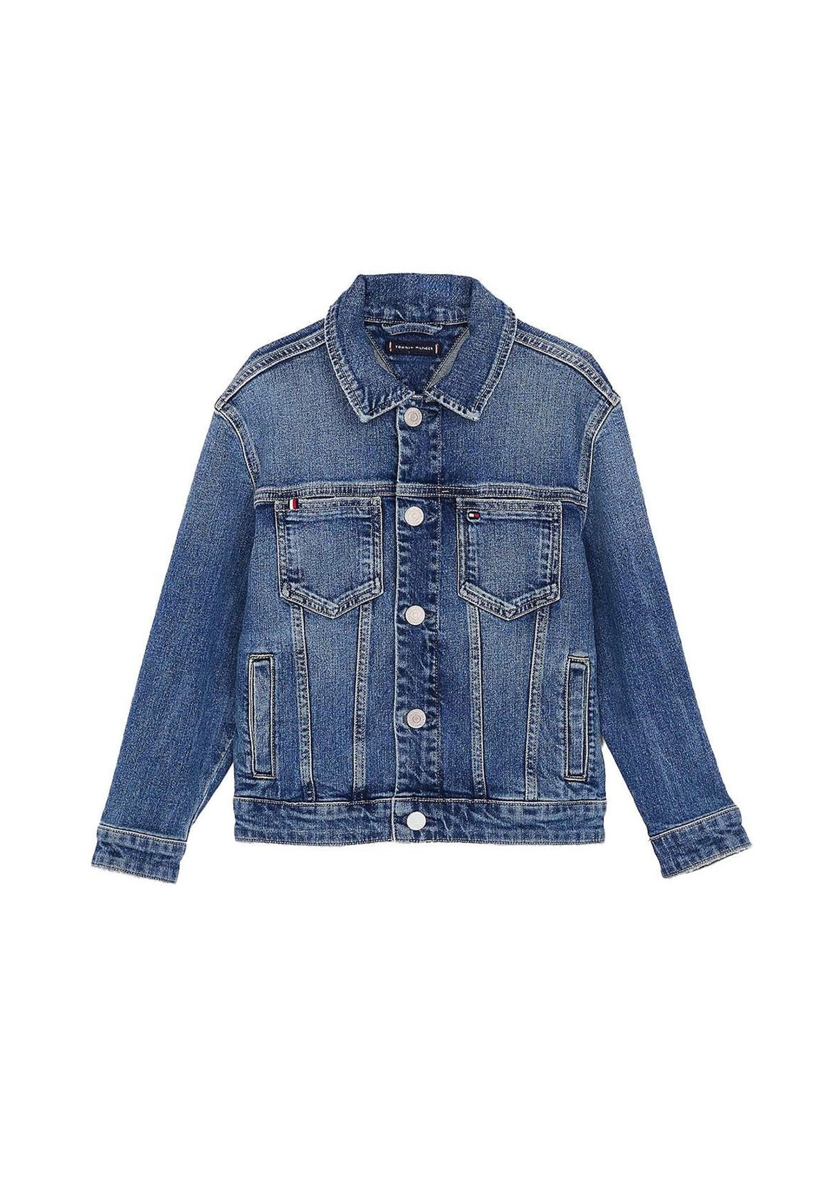 Giubbino bambinoTommy Hilfiger blu navy in denim | ViaMonte Shop