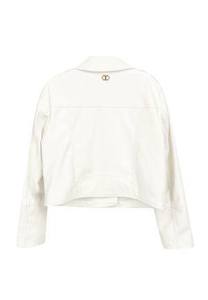 Giubbino bambina Twinset bianco | ViaMonte Shop