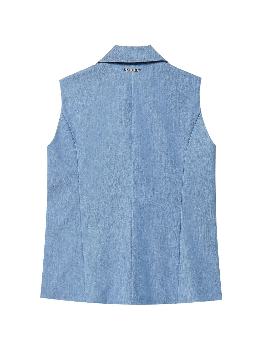 Gilet bambina Twinset cielo in misto viscosa | ViaMonte Shop