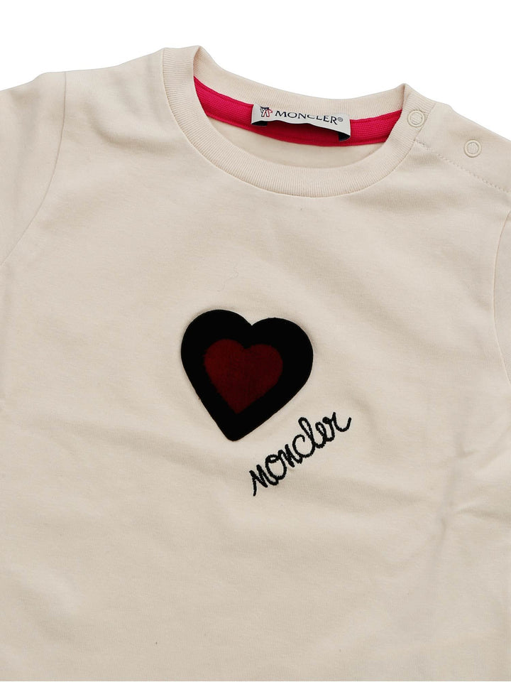 ViaMonte Shop | T-shirt baby in cotone rosa cuore