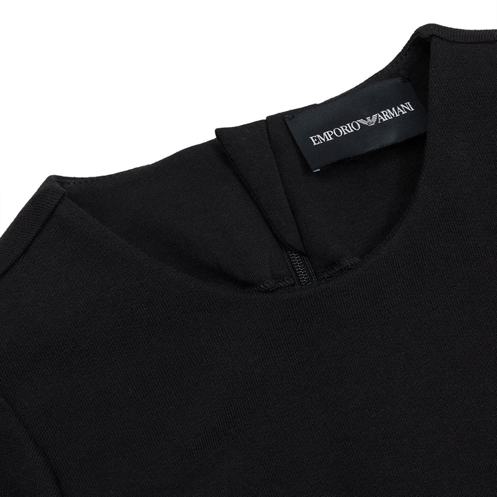 ViaMonte Shop | Vestito con paillettes bambina nero in cotone