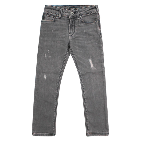 ViaMonte Shop | Jeans bambino in denim nero stretch