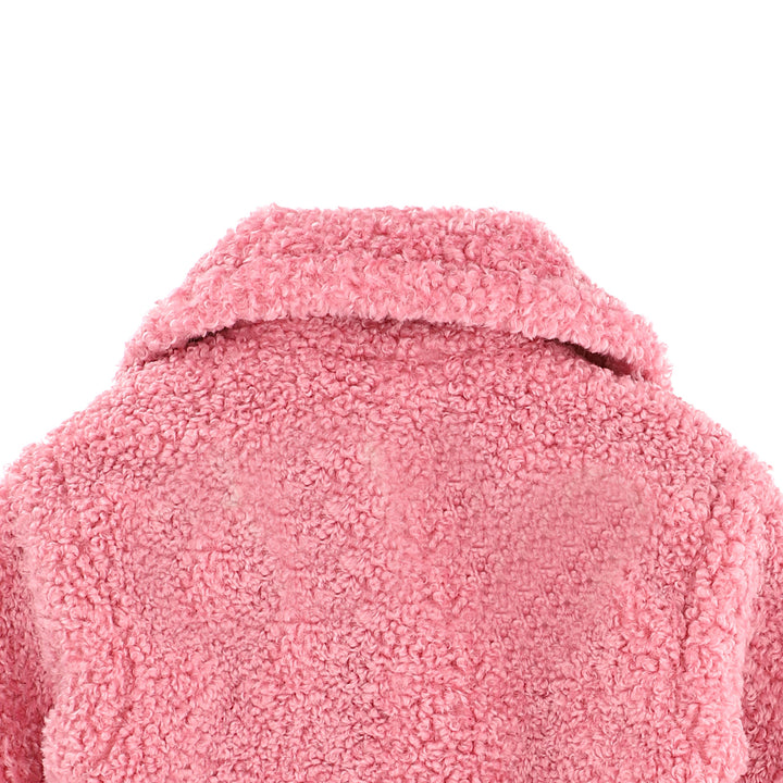 ViaMonte Shop | Monnalisa cappotto bambina rosa in eco shearling