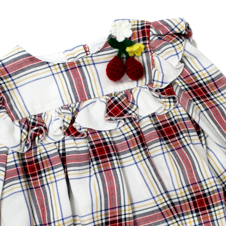 ViaMonte Shop | Monnalisa blusa baby girl tartan in viscosa