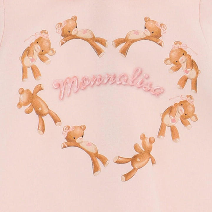 ViaMonte Shop | Monnalisa tutina baby girl rosa in puro cotone