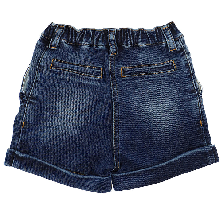 ViaMonte Shop | Monnalisa shorts in denim blu bambina in cotone