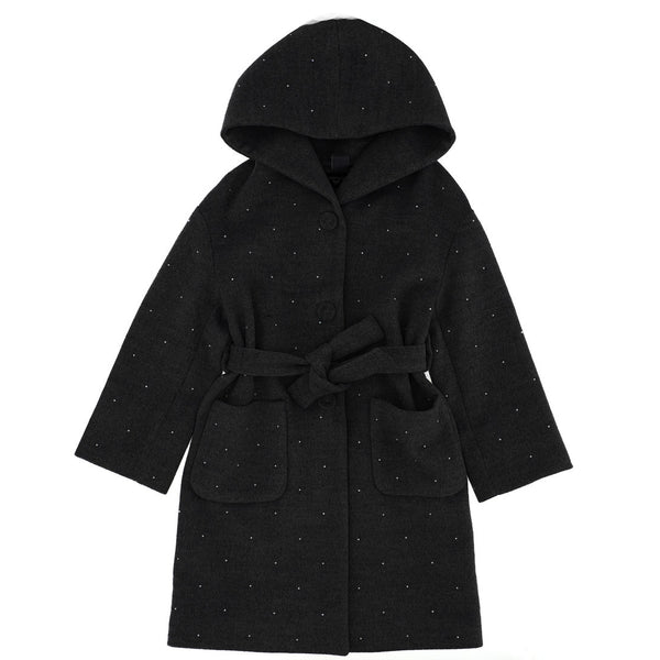 ViaMonte Shop | Monnalisa cappotto bambina nero in panno
