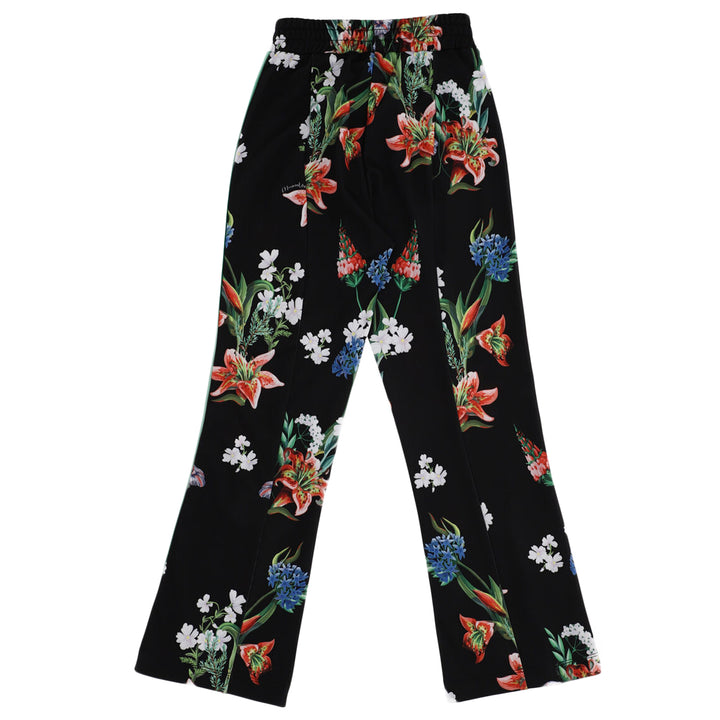 ViaMonte Shop | Monnalisa pantalone nero bambina con stampa fiori