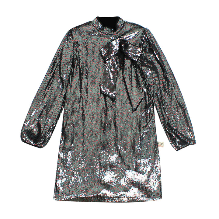 ViaMonte Shop | N°21 abito teen grigio in paillettes