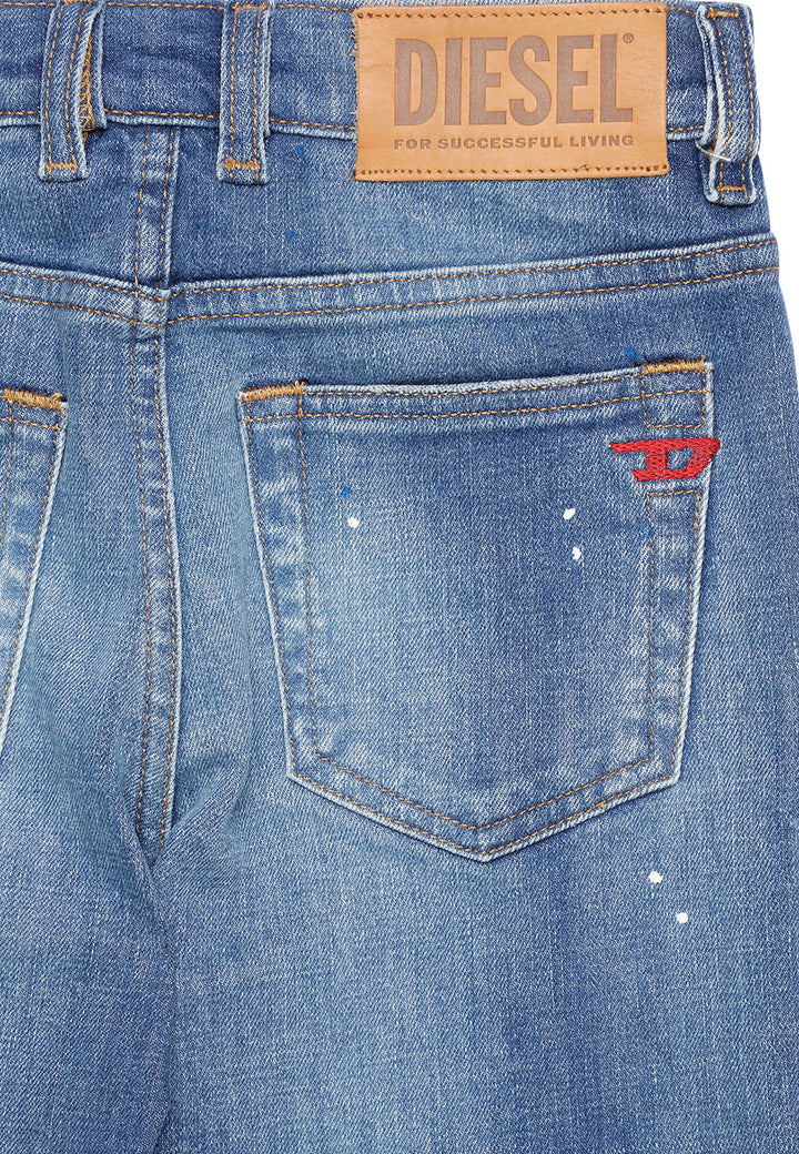 ViaMonte Shop | Diesel Kid jeans d-vider-j teen in denim used con rotture