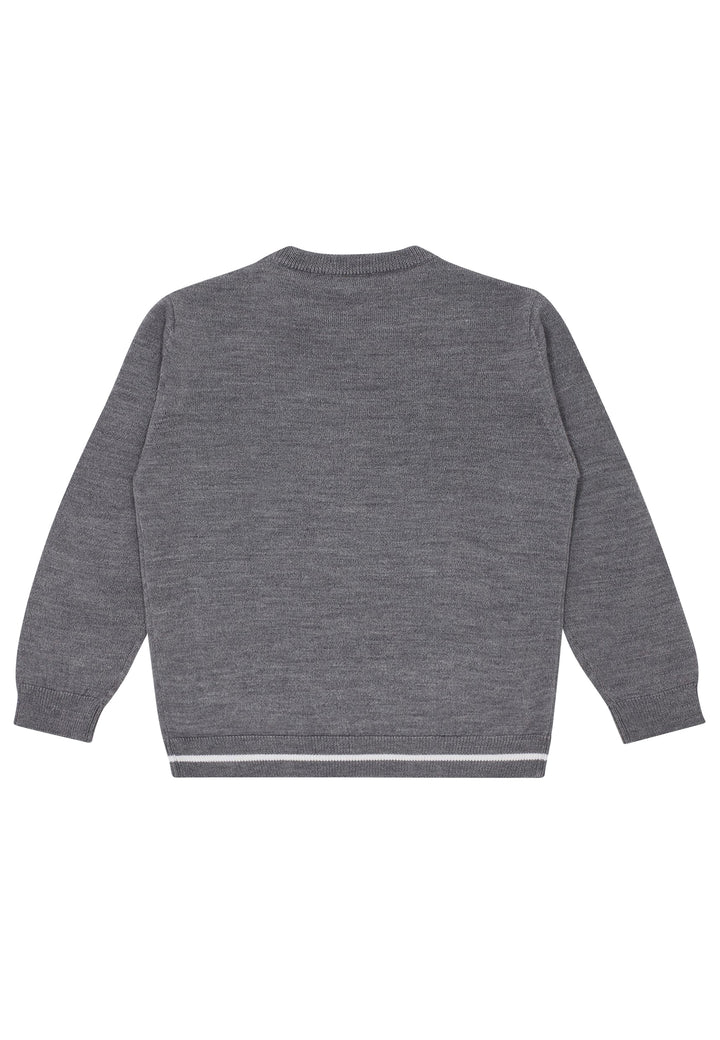 ViaMonte Shop | Emporio Armani maglia bambino grigia in misto lana