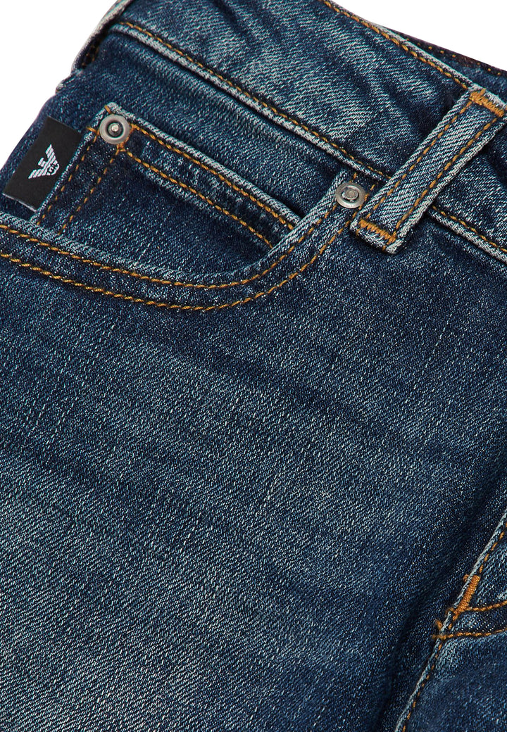 ViaMonte Shop | Emporio Armani bambino jeans blu in cotone