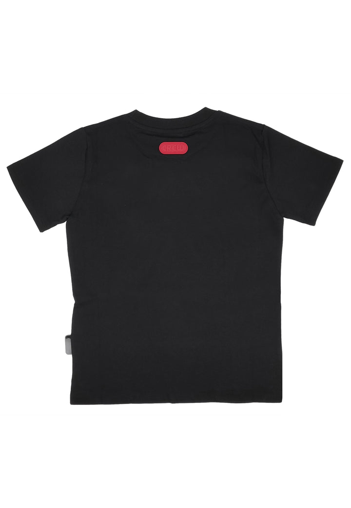 ViaMonte Shop | GCDS bambino t-shirt nera in jersey di cotone