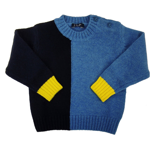 ViaMonte Shop | Il Gufo maglia baby boy in lana color block