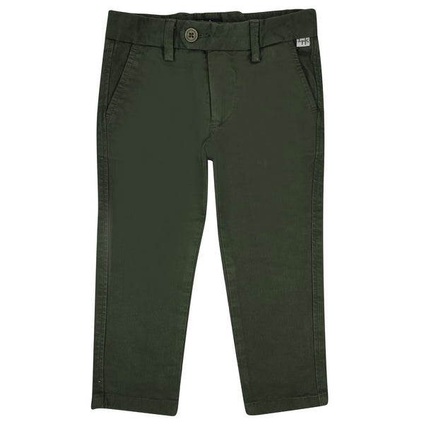 ViaMonte Shop | Il Gufo pantalone bambino verde in cotone