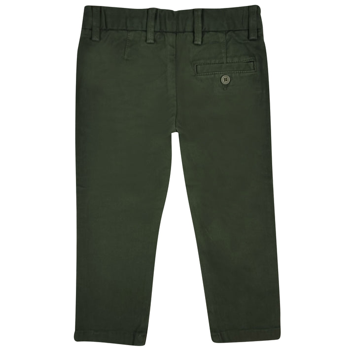ViaMonte Shop | Il Gufo pantalone bambino verde in cotone