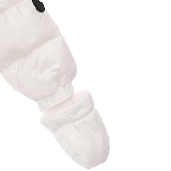 ViaMonte Shop | Moncler Enfant baby boy tuta imbottita Kimete bianca in nylon
