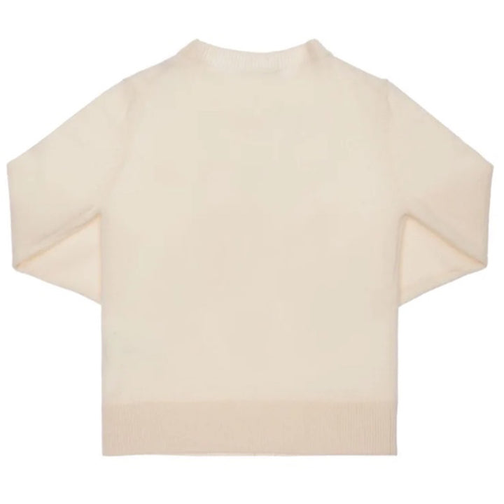 ViaMonte Shop | Moncler Enfant maglia bambino panna in pura lana