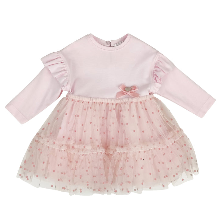 ViaMonte Shop | Monnalisa baby girl abito rosa in jersey punto Milano