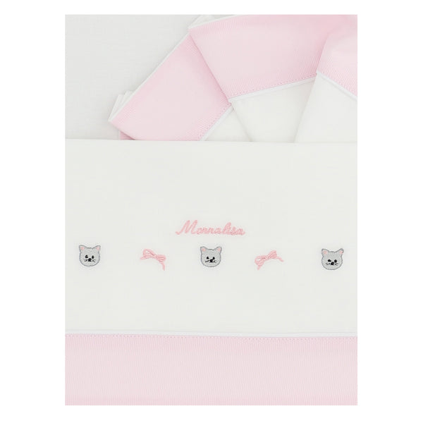 ViaMonte Shop | Monnalisa baby girl set lenzuola per carrozzina in cotone
