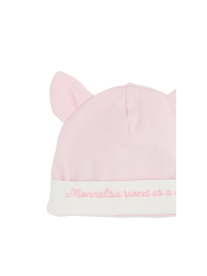 ViaMonte Shop | Monnalisa cappello baby girl rosa cotone interlock