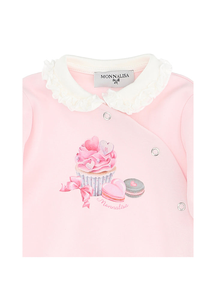 ViaMonte Shop | Monnalisa tutina baby girl rosa in cotone interlock