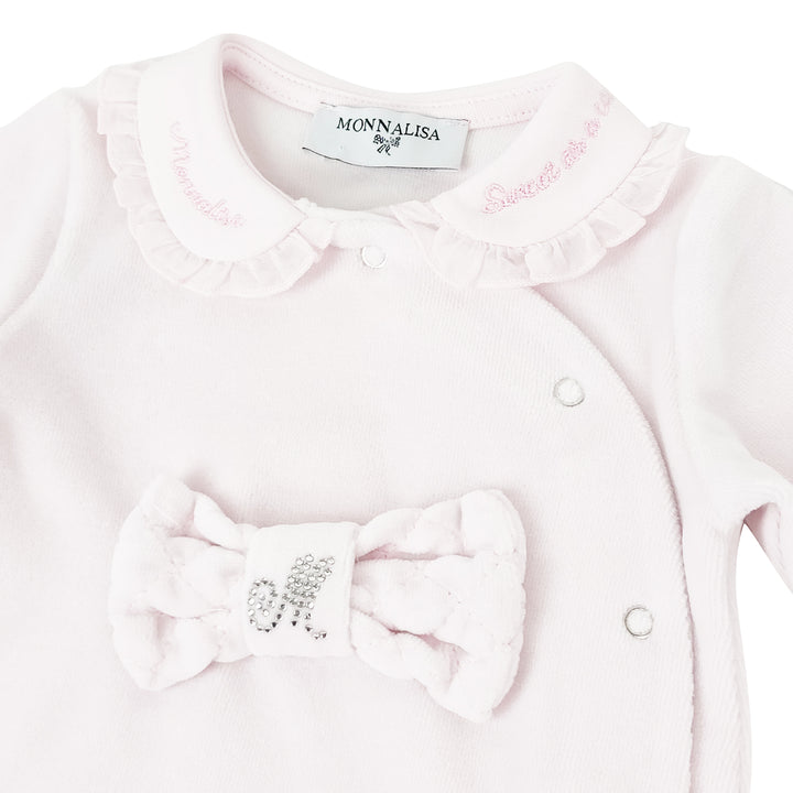 ViaMonte Shop | Monnalisa tutina baby girl rosa in ciniglia