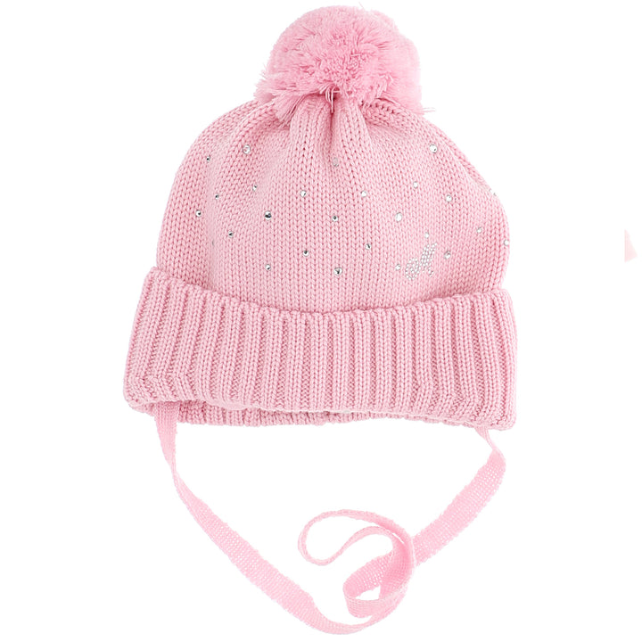 ViaMonte Shop | Monnalisa baby girl cappello rosa antico in lana