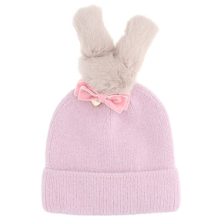 ViaMonte Shop | Monnalisa baby girl cappellino rosa chiaro in misto angora