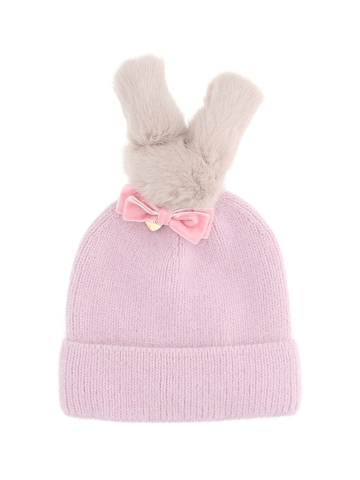 ViaMonte Shop | Monnalisa baby girl cappellino rosa chiaro in misto angora