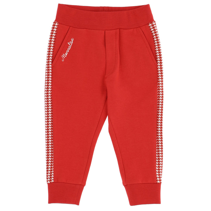 ViaMonte Shop | Monnalisa baby girl pantalone rosso in felpa di cotone