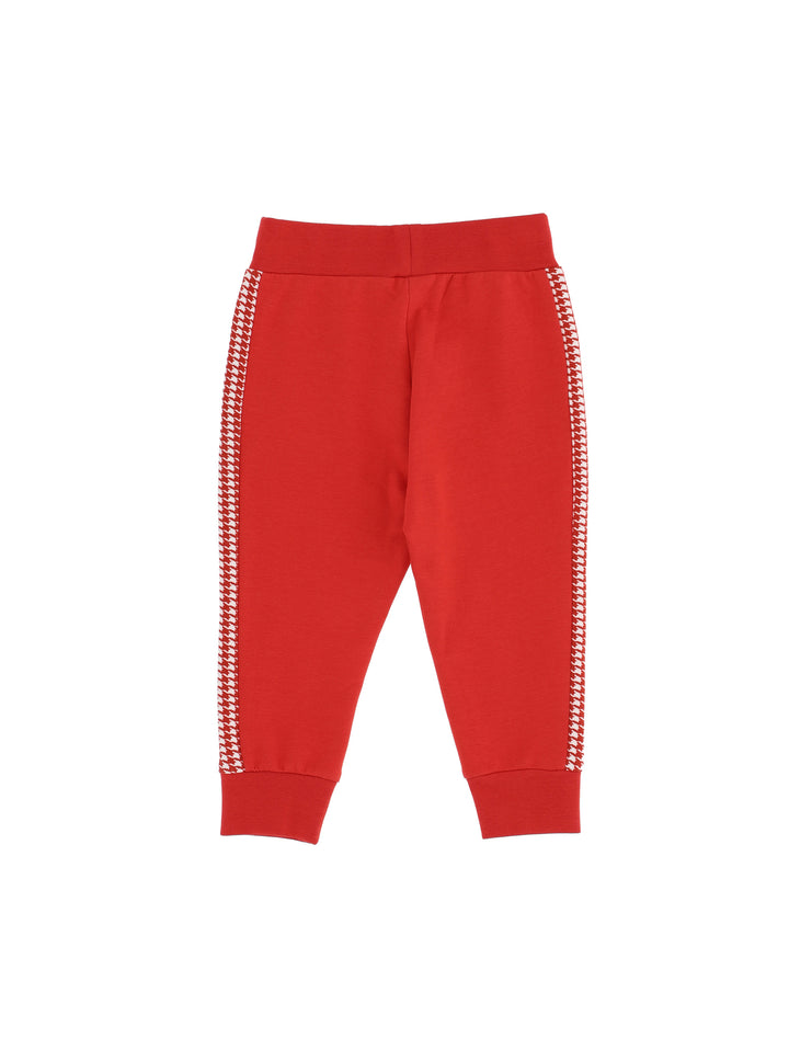 ViaMonte Shop | Monnalisa baby girl pantalone rosso in felpa di cotone