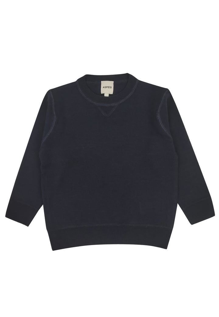 ViaMonte Shop | Aspesi bambino maglia blu notte in lana merino