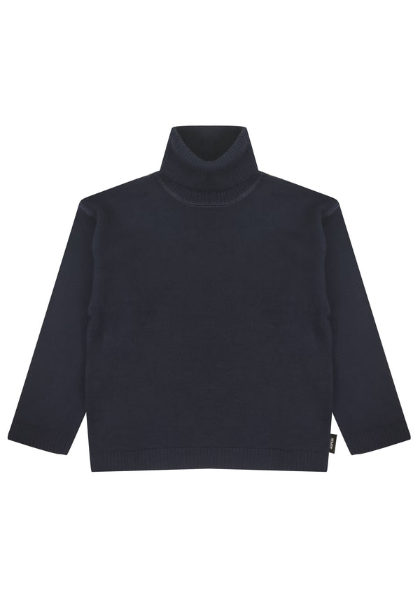 ViaMonte Shop | Aspesi bambino maglia blu notte in lana merino