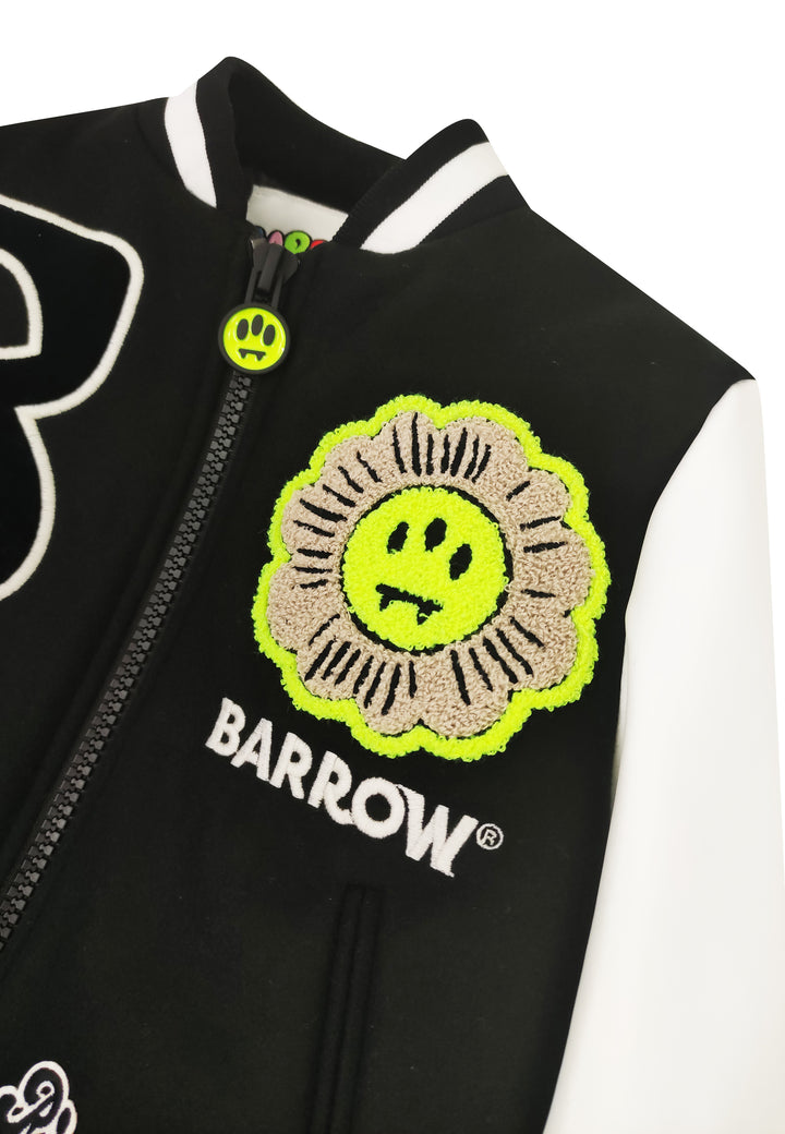 ViaMonte Shop | Barrow bambino giubbino bomber nero con logo