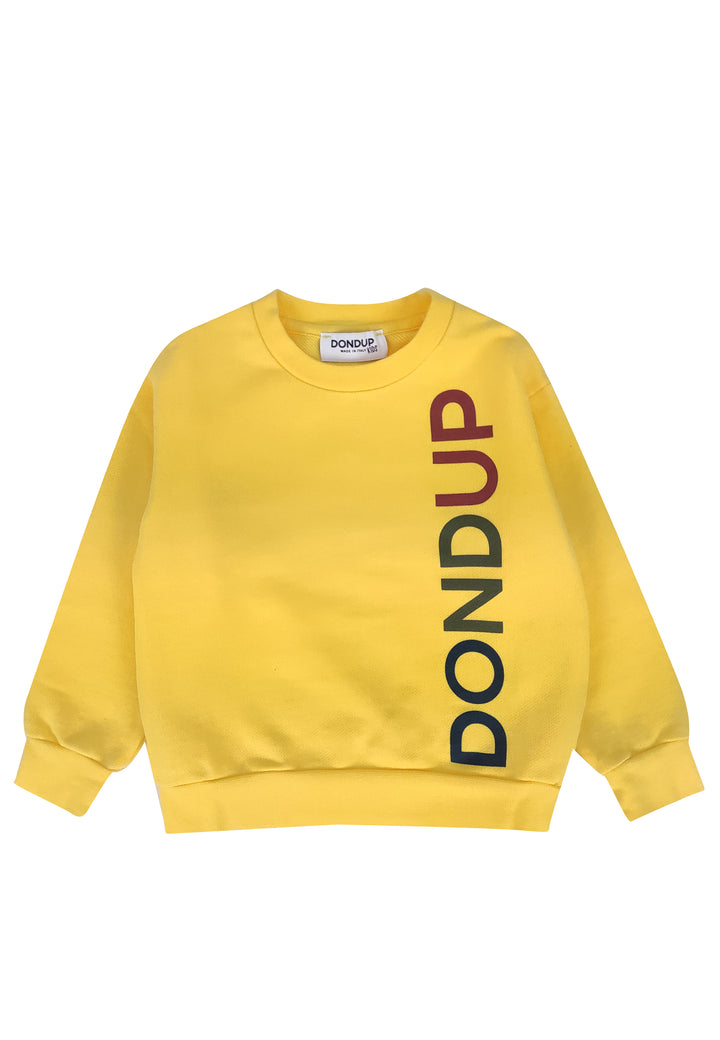 ViaMonte Shop | Dondup kids felpa bambino gialla in cotone