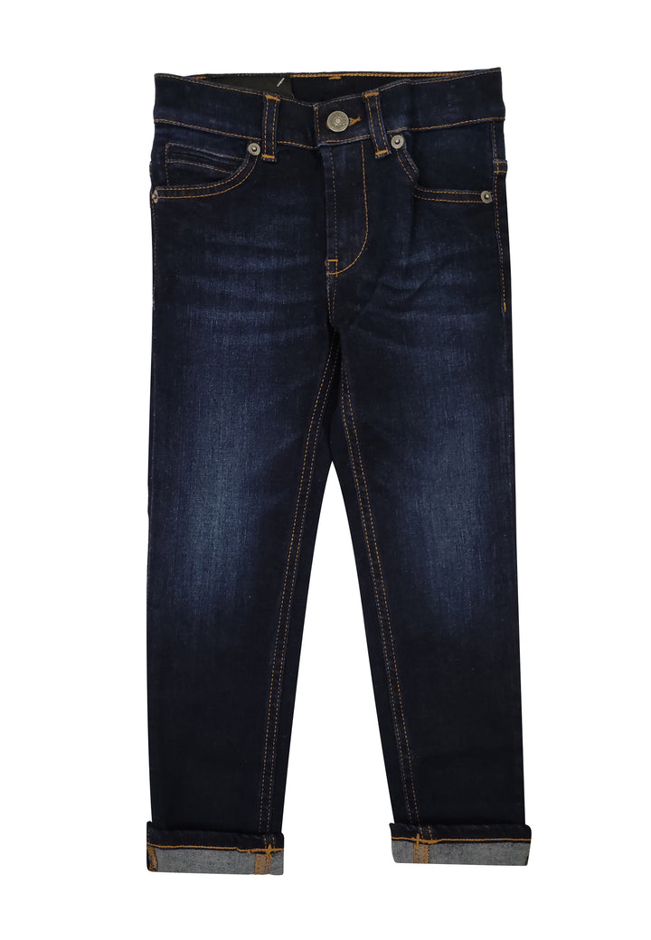 ViaMonte Shop | Dondup kids jeans bambino George skinny fit nero in denim used
