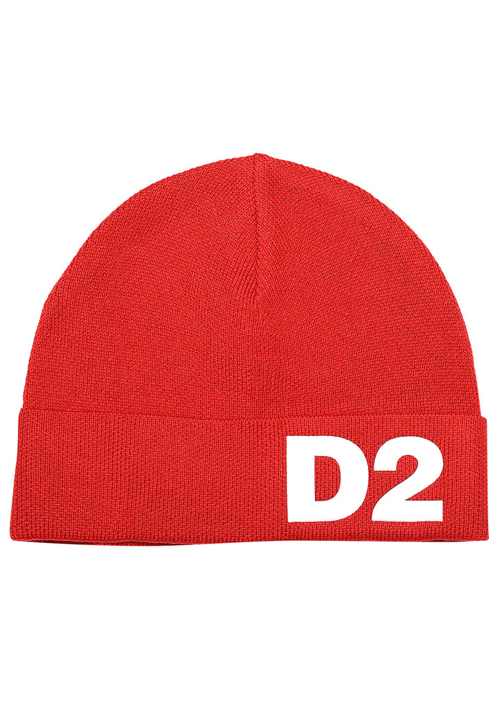 ViaMonte Shop | Dsquared2 teen cappello rosso in misto lana