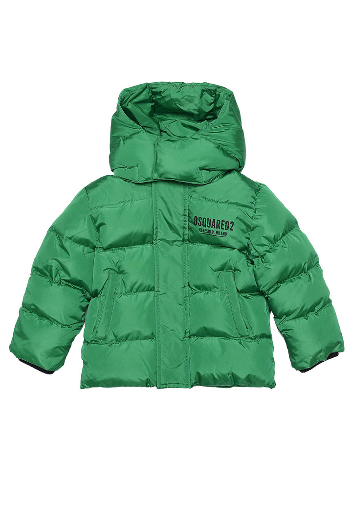ViaMonte Shop | Dsquared2 baby boy piumino verde in nylon