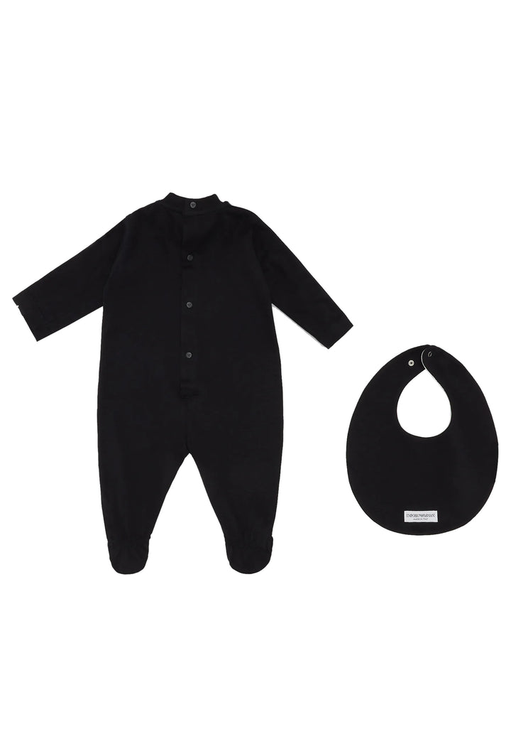 ViaMonte Shop | Emporio Armani set baby boy blu navy in cotone con logo