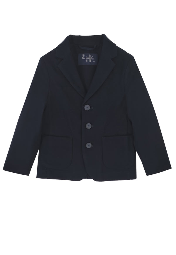 ViaMonte Shop | Il Gufo bambino giacca blu in tecnowool