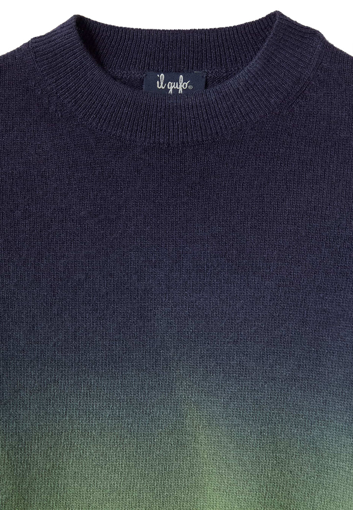 ViaMonte Shop | Il Gufo bambino maglia bicolor in lana merino