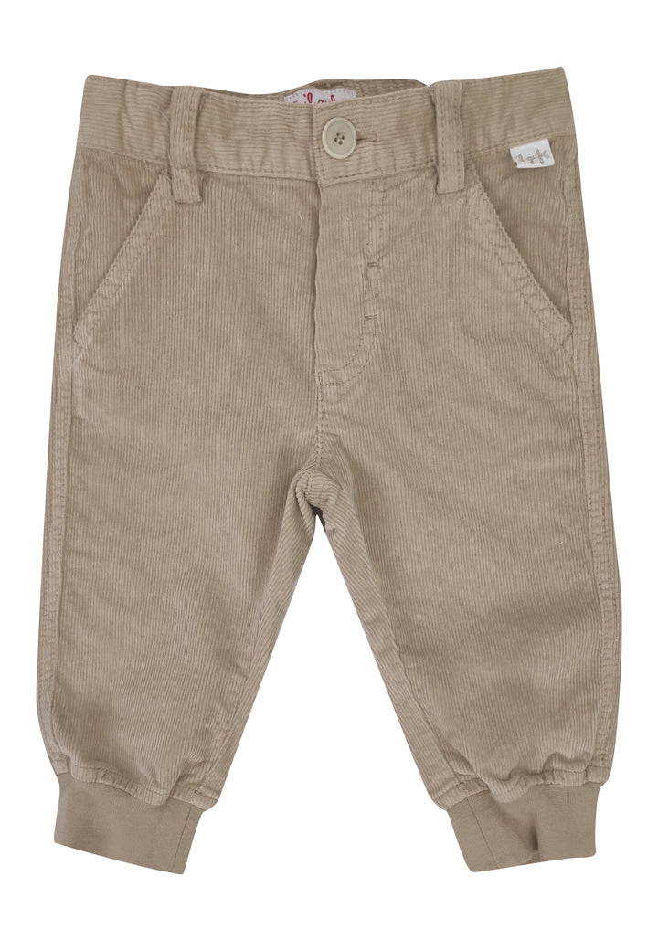 ViaMonte Shop | Il Gufo pantalone baby boy beige in velluto