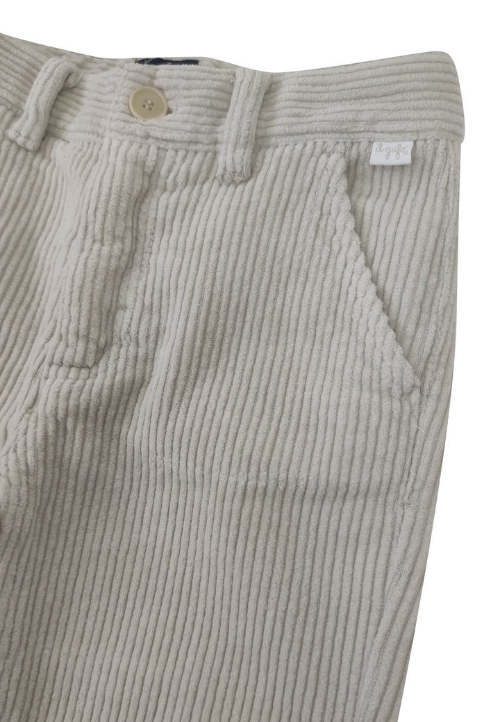 ViaMonte Shop | Il Gufo bambino pantalone panna in velluto