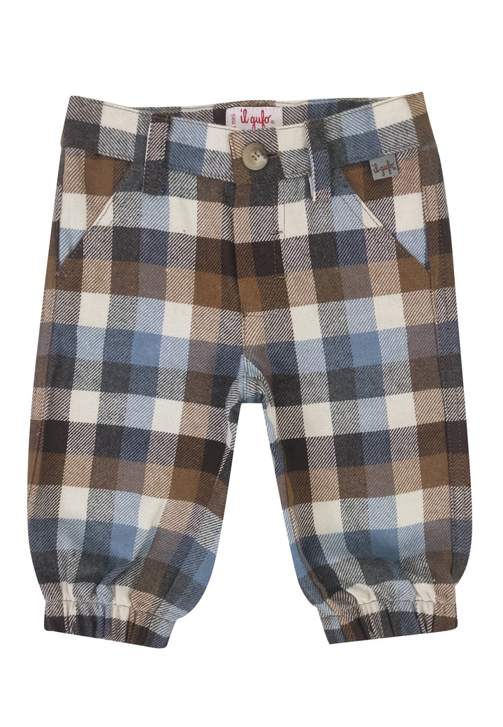 ViaMonte Shop | Il Gufo baby boy pantalone check in cotone