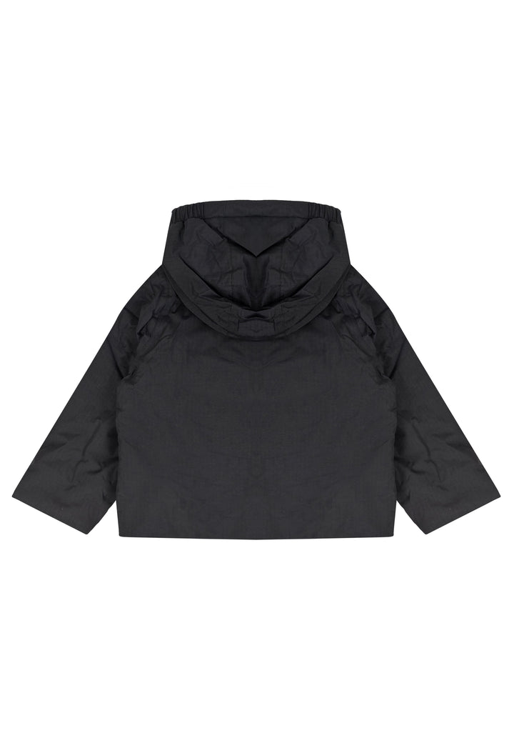 ViaMonte Shop | K-Way bambino giacca nera in nylon ripstop